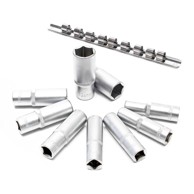 WILTEC Set nasadnih ključeva 1/2" 10–24 mm 10 kom